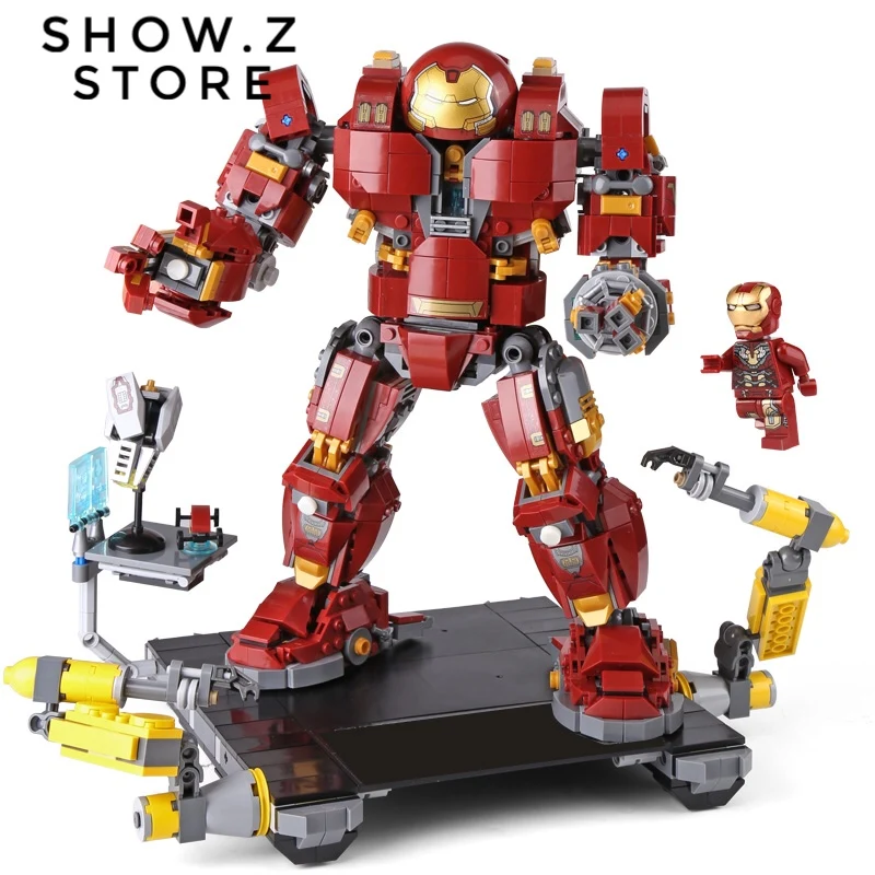

[Show.Z Store][No Box] Lepin 07101 The Hulkbuster Ultron Edition 76105 1527Pcs Anti Hulk Mech Building Bricks Blocks
