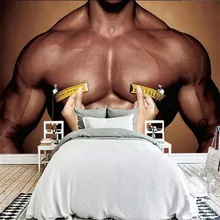 Fitness handsome guy muscle tooling background high-grade wall cloth manufacturers wholesale wallpaper mural photo wall Fitness handsome guy muscle tooling background high-grade wall cloth manufacturers wholesale wallpaper mural photo wall