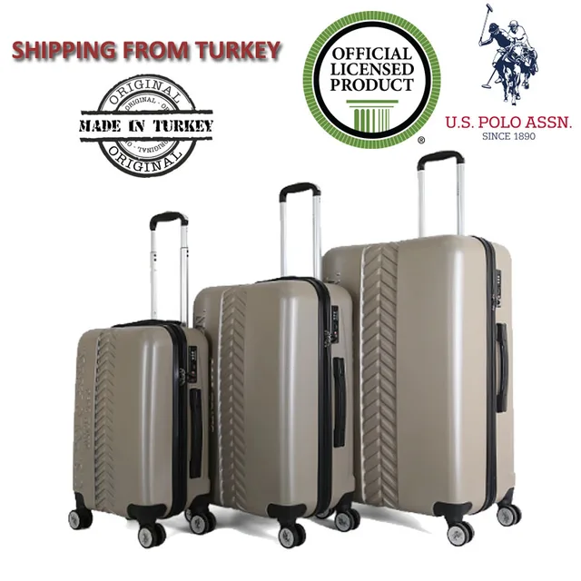 US.POLO ASSN. Rolling Hand Luggage Sets Suitcase Travel Bags Trolley