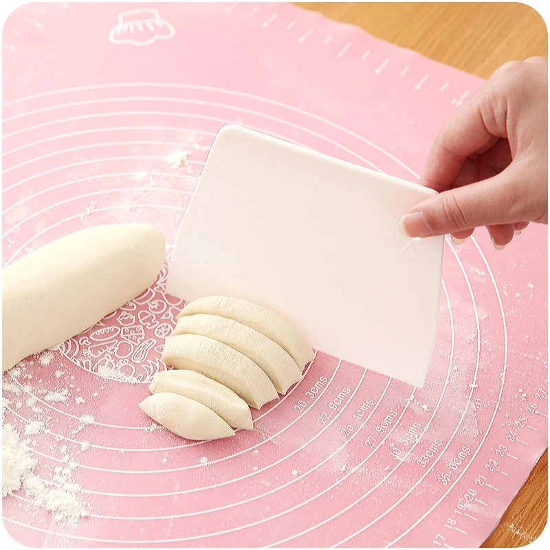 

9815 trapezoidal baking tools Kitchen Cutter Cake Spatulas Cake Pastry Spatulas butter scraping plastic scraper dough cutting
