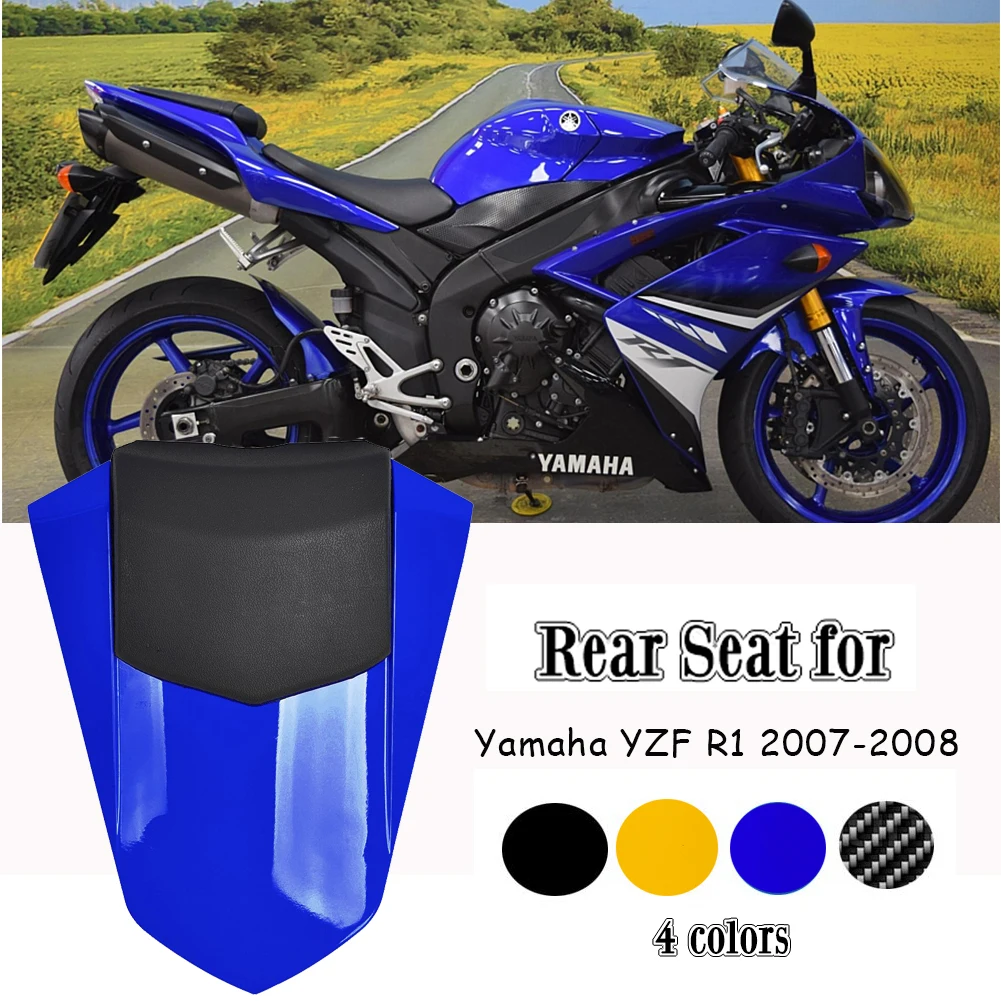 Bacar Rear Seat Cover For Yamaha YZF R1 2004-2006 - Passenger Pillion Fairing Cowl In Multiple Colors