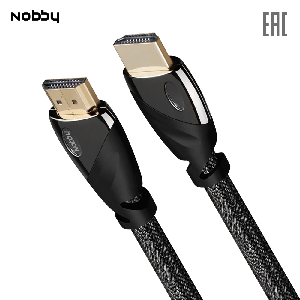 Кабель Nobby NBE-HC-20-01 HDMI-HDMI v2.0,черный