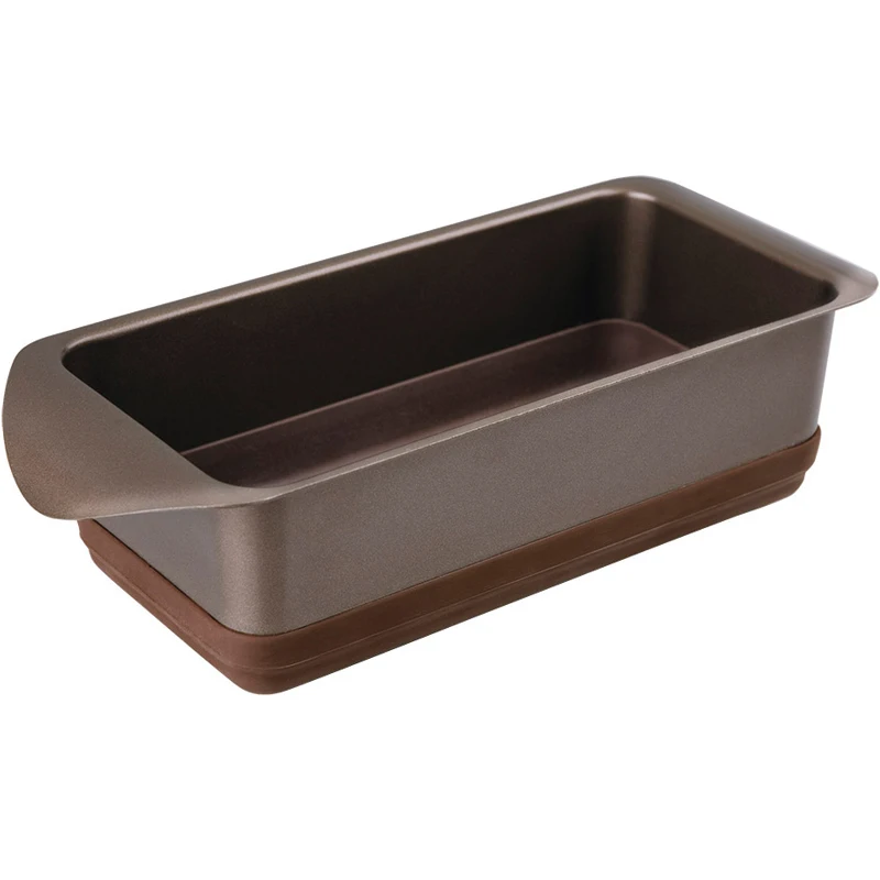 Форма для запекания Rondell MoccoLatte RDF 10x20 cm-441 (Углеродистая сталь и силикон, антипригарное покрытие, размер 100x200 мм, подходит для посудомоечной машины)