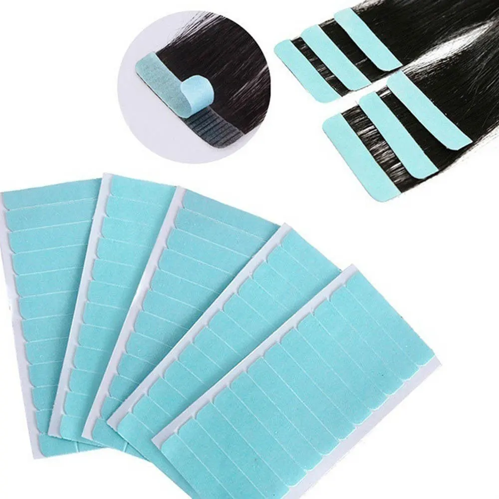 5Sheets 60pcs/1sheets12pc Hair Tape Adhesive Glue Double Side Tape Waterproof For Lace Wig Hair Extension Tool Wig Adhesive Tape
