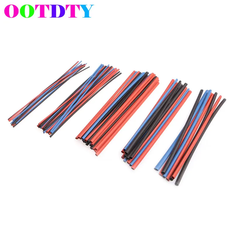 

80Pcs Polyolefin 16m Assortment Sleeve Tube Heat Shrink Tubing Sleeving Wrap Wire Cable Kit 5 Sizes