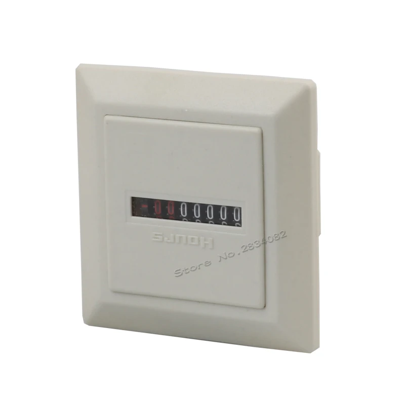 220v Hour meter Non Resettable square sealed hours timer meter gauge