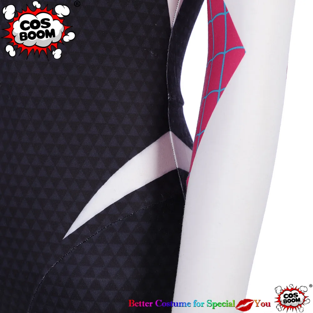 spider-man into the spider-verse spider-woman gwen stacy jumpsuit cosplay costume5