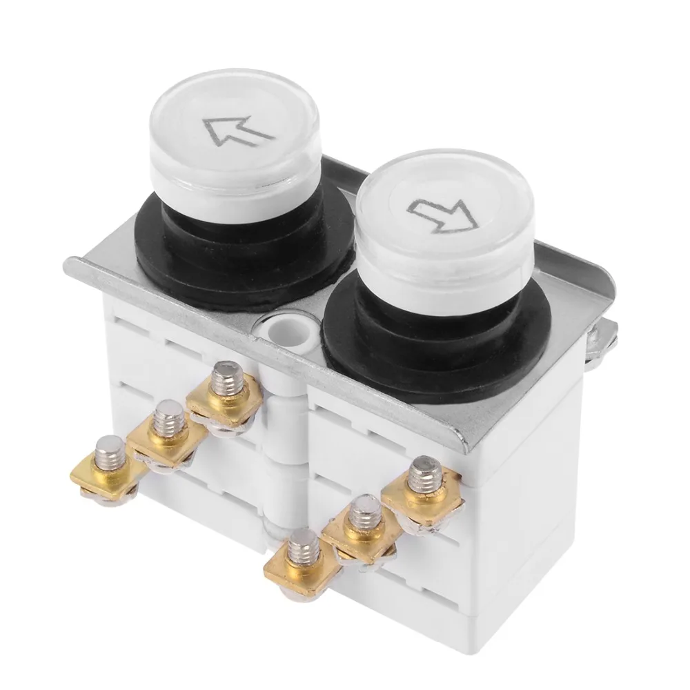 

UXCELL 1Pcs Rainproof Hoist Crane Pendant Push Button Control Station Switch Up Down 2 Ways White Switch Accessories Electrical