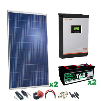 

Kit Solar 24v 500w Inversor Hibrido