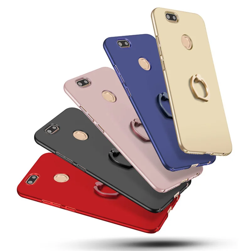 

Cover for Huawei P Smart Case with Ring Stander Matte Phone Back Cover Funda Coque