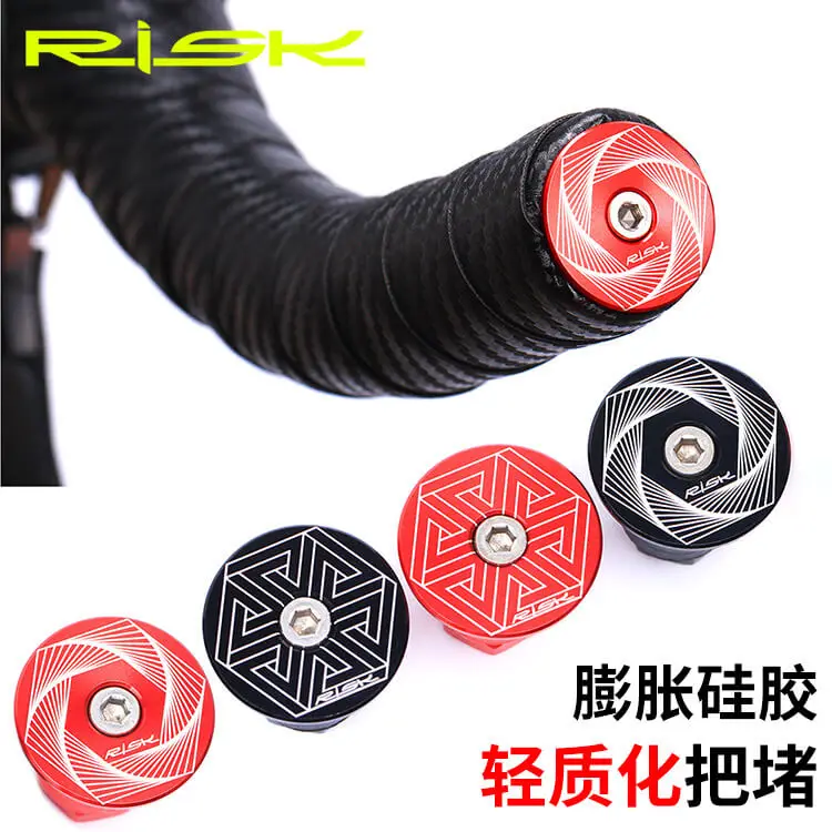 RISK Bike Handlebar End Plugs Handlebar Expand Caps Aluminum Alloy