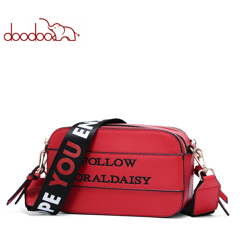 

Doodoo Fashion Womens Crossbody Bag Luxury Womens Messenger Bags High Quality Wide Shoulder Strap Shoulder Bags for Ladies