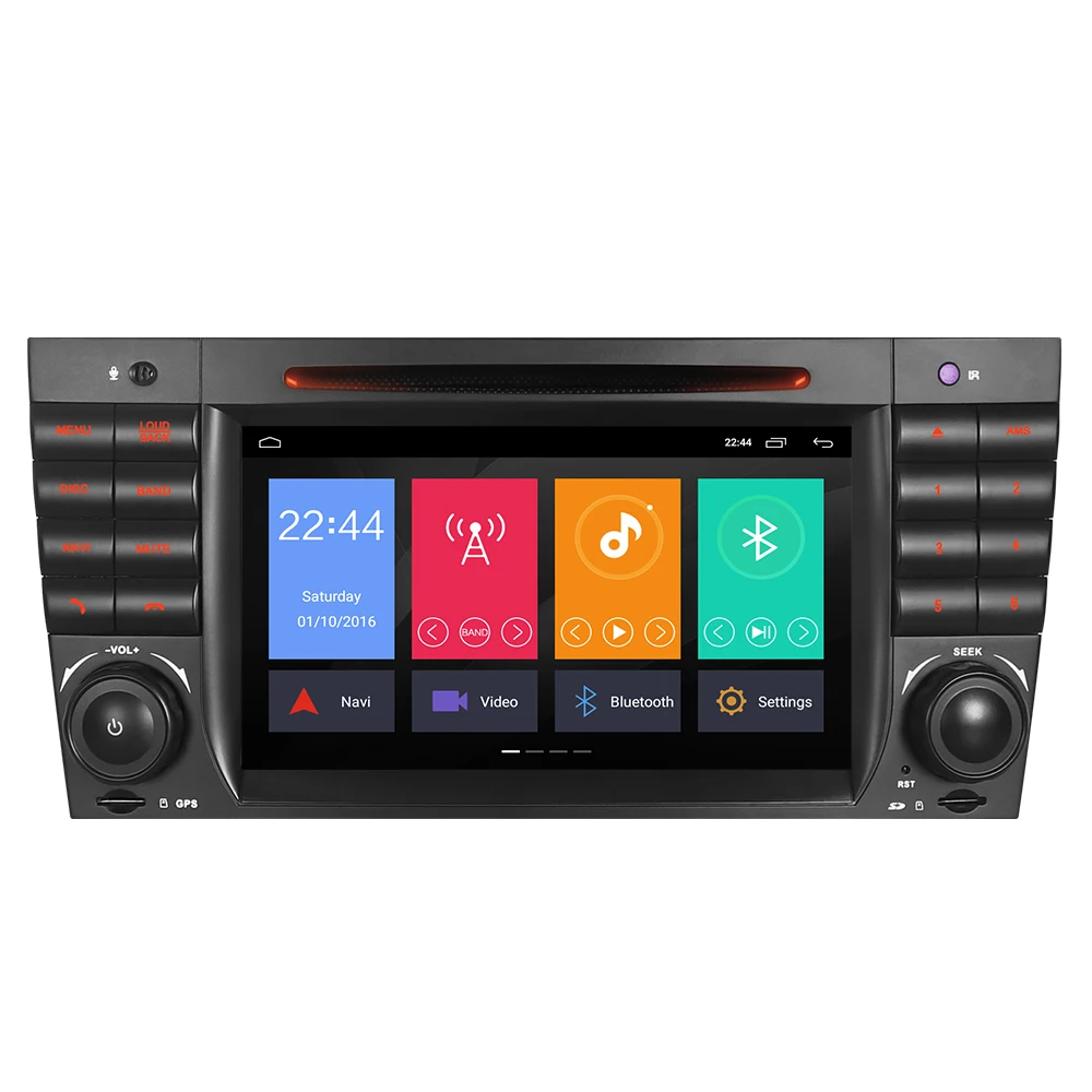 Sale A-Sure 2 Din Android 8.0 Auto Radio GPS DVD Player Navigation For Mercedes Benz C Class W2019 W209 AMG CLK CLC WIFI 4G BT DAB+ 1