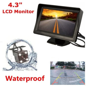 

4.3 Inch hd Color TFT LCD Display with LED CCD Car Rear View Monitor Night Vision Reverse Camera Backup Parking assistance