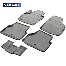 Для Volkswagen Tiguan I 2011- Коврики в салон 5 шт./компл. полиуретан Rival 15805001
