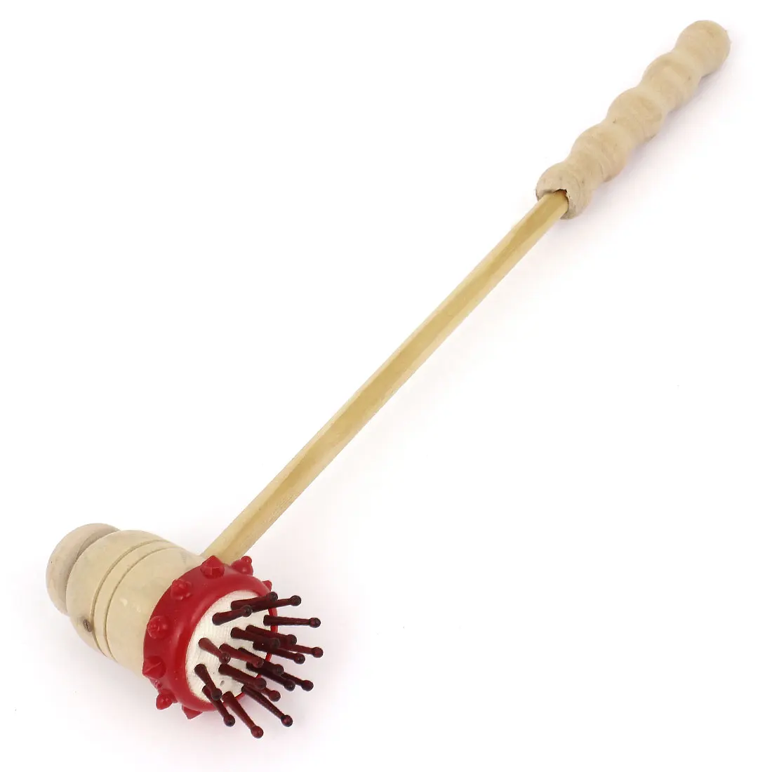 UXCELL Household Wooden Handle 2 Ways Back Scratcher Body Massager