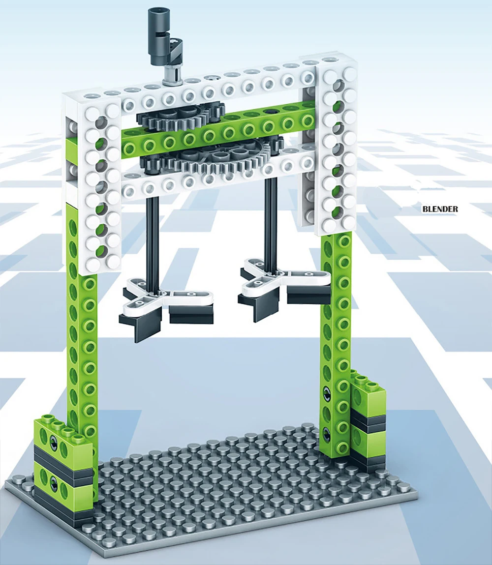 Механические инженерные шестерни наборы Модель Конструкторы для строительства Кирпичи Детские игрушки Детские DIY кран см. пила карусель круглый блендер