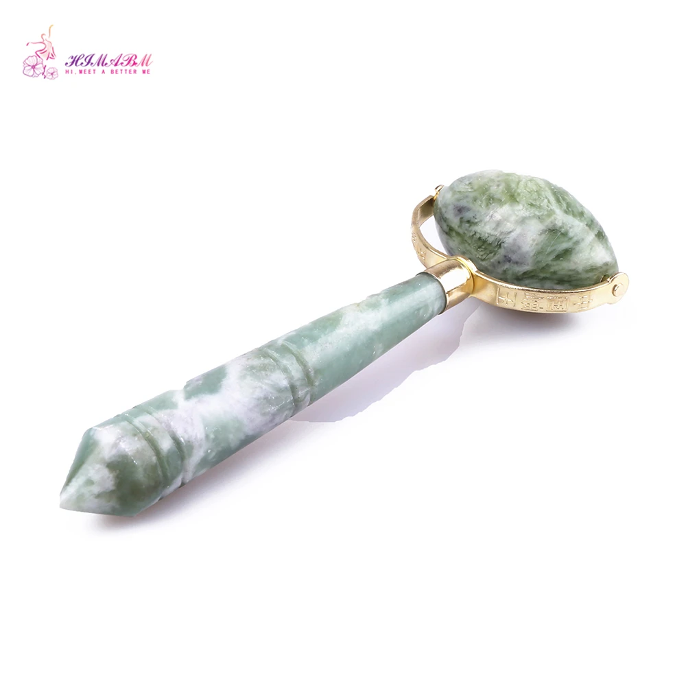 HIMABM Xiuyan Jade Facial Massage Roller Anti Wrinkle Neck Thin Face Beauty Bar stick Body Massage Face Slimming Wheel HIMABM Xiuyan Jade Facial Massage Roller Anti Wrinkle Neck Thin Face Beauty Bar stick Body Massage Face Slimming Wheel