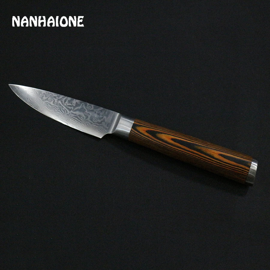 

NANHAIONE Kitchen Chef Knife 3.5 "Damascus Pattern Fruit Knife Peeler Knife Family Kitchen Cooking Tool High Quality CL005