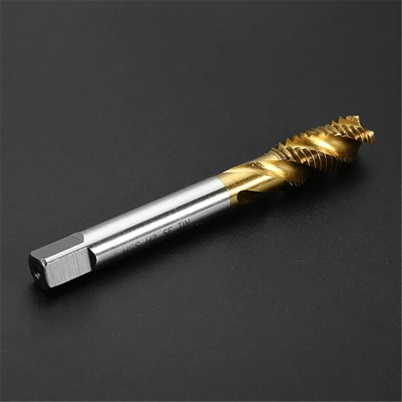 DANIU Новый M10x1.5 HSS Титан покрытием с зажимом медной проволоки Метрическая спираль рифленая крепежный винт крана 80 мм 1 шт