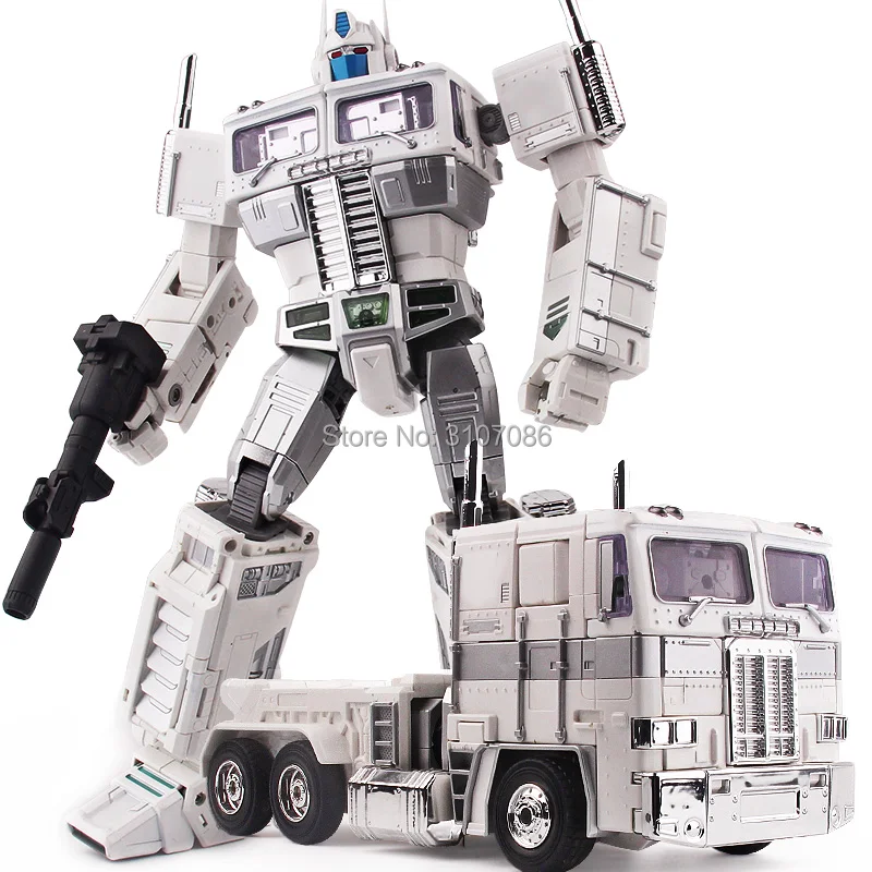 

Transformation G1 Figure OP White Commander Prime Masterpiece MPP10W Alloy Oversized Action Figure Collection Robot