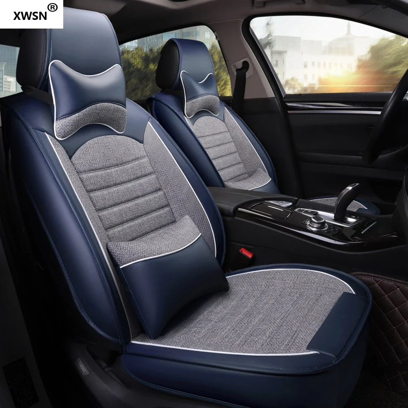 

Universal linen car seat cover for Volkswagen Toyota kia Nissan Peugeot auto accessories car styling