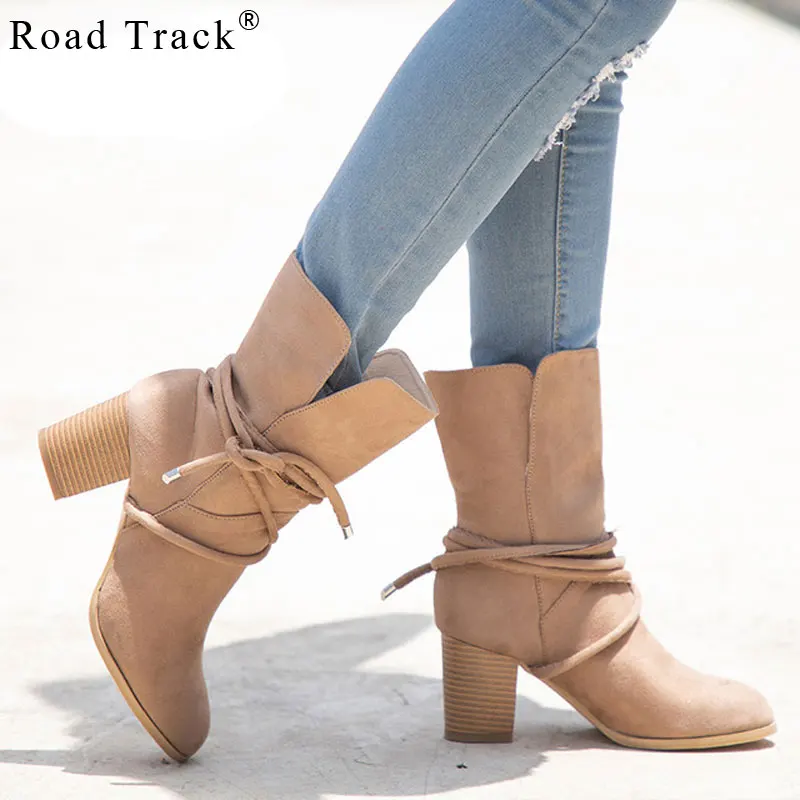 lace up square heels