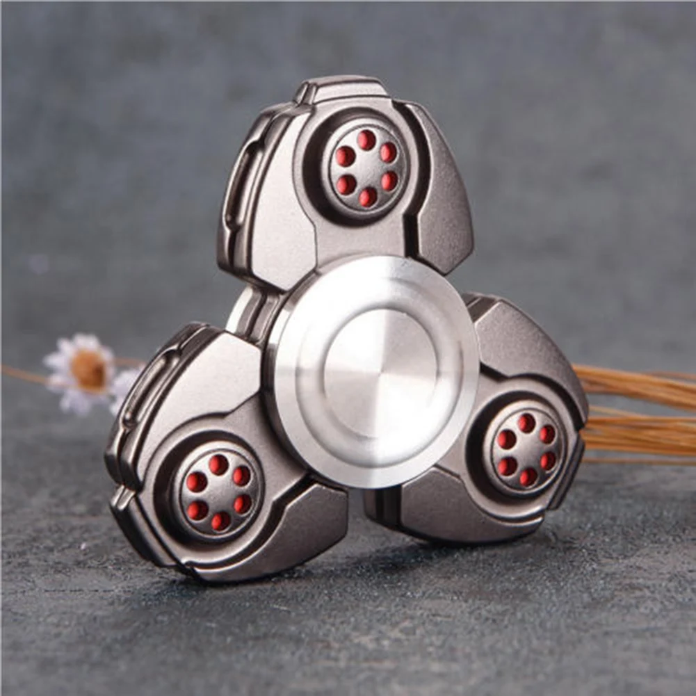Zinc Alloy Hand Tri Spinner Finger Gyroscope Gyro ADHD Desk Focus Kids
