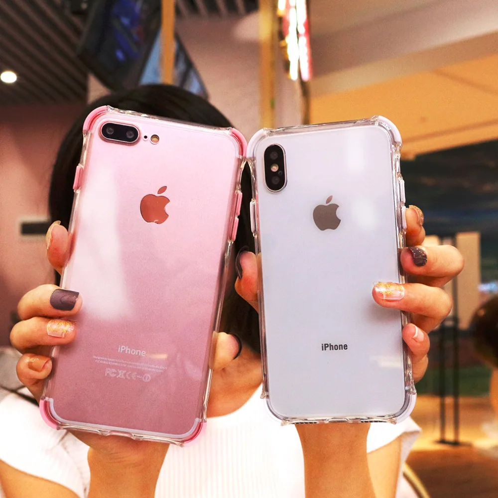 DIY акрил Shookproof чехол для Iphone 7 8 X XR MAX плюс 6 s 5 5S Роскошные Прозрачный кристалл