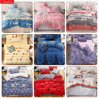 

Single Twin Full Double Queen Super King Big Size Duvet Cover 3/4 pcs Bedding Set Adult Kids Child Soft Cotton Bed Linen 180x220