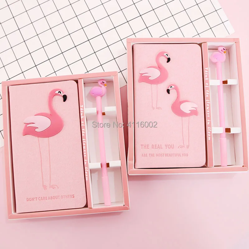

10 Sets Creative Flamingos Notebook Unicorn Notepad With Pen Stationery Set Student Graduation Birthday Party Gifts