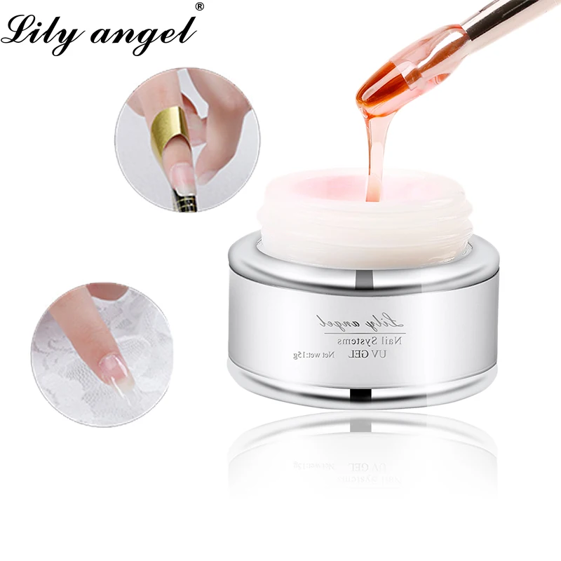  LiLy Angel 2019 New pattern Nail Extension Gels Thick Nail Gel CANNI Builder Gel Natural Camouflage