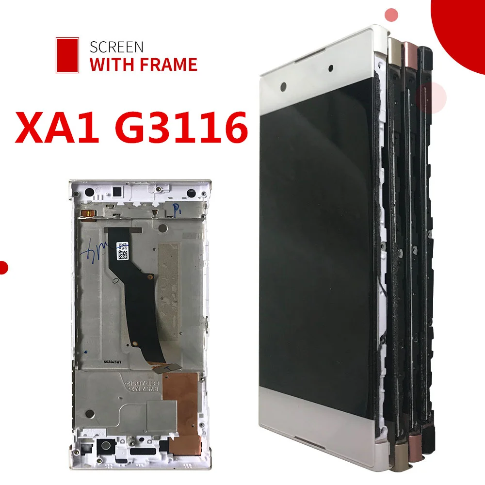 

5.0'' LCD For Sony Xperia XA1 LCD Frame G3121 G3112 G3125 G3116 G3123 LCD Display Digitizer Touch Screen Assembly Repair Parts
