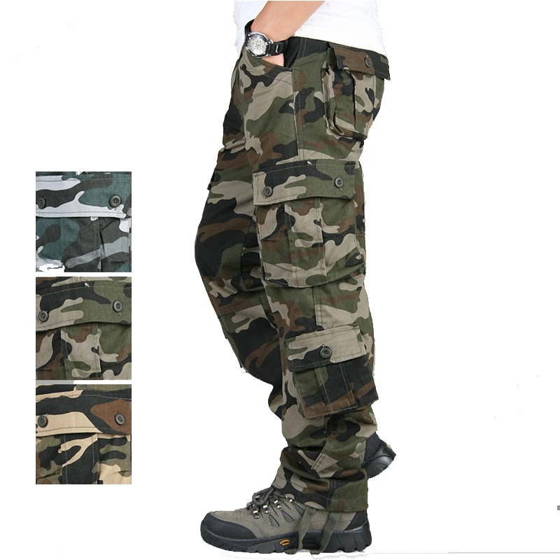 Mens Pants Camouflage Tactical Long Pant Army Military Style Loose Pant Outdoor Camo Camping Hunting Trousers Cotton Clothes Men Mens Pants Camouflage Tactical Long Pant Army Military Style Loose Pant Outdoor Camo Camping Hunting Trousers Cotton Clothes Men
