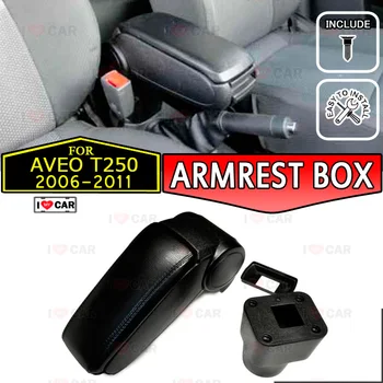 

For Chevrolet Aveo 2006-2011 car armrest storage box center console leather arm rest cup holder central part car styling MB