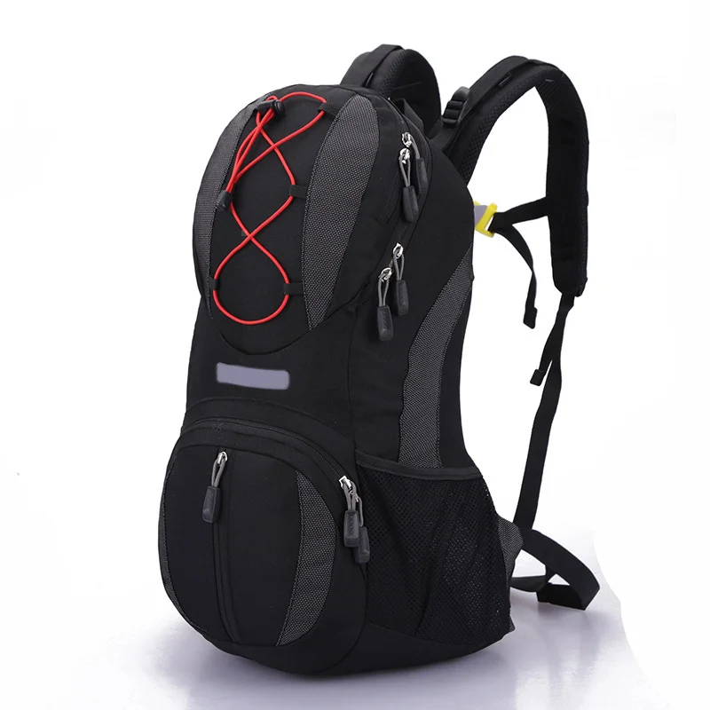 Унисекс вместительный рюкзак Открытый Дорожный Походный для лазания походный водонепроницаемый мешок взрослый спортивный рюкзак 22L синий черный новейший - Цвет: black