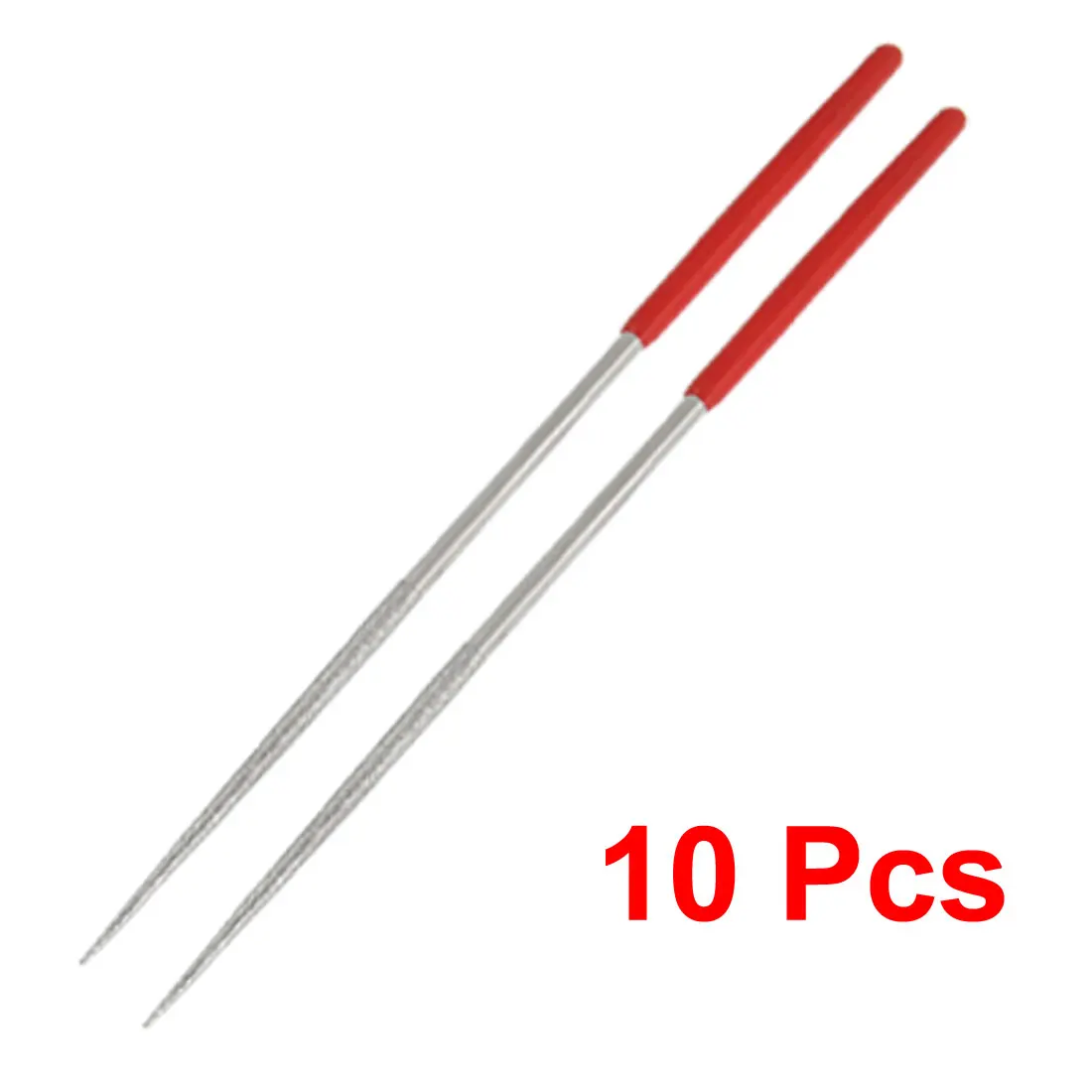 

UXCELL 10 Pcs Red Handle Lapidary Jeweler Round Diamond Needle Files