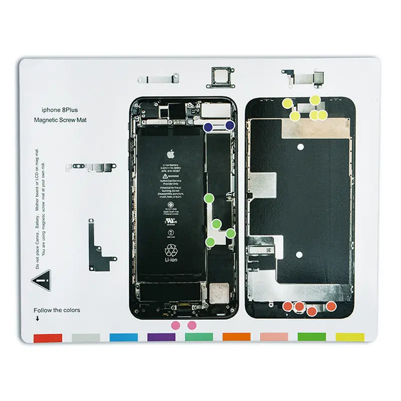 

Magnetic Screw Keeper Mat Pad to hold screws for iPhone X 8 7 6plus cellphone repair mat phone repair tools