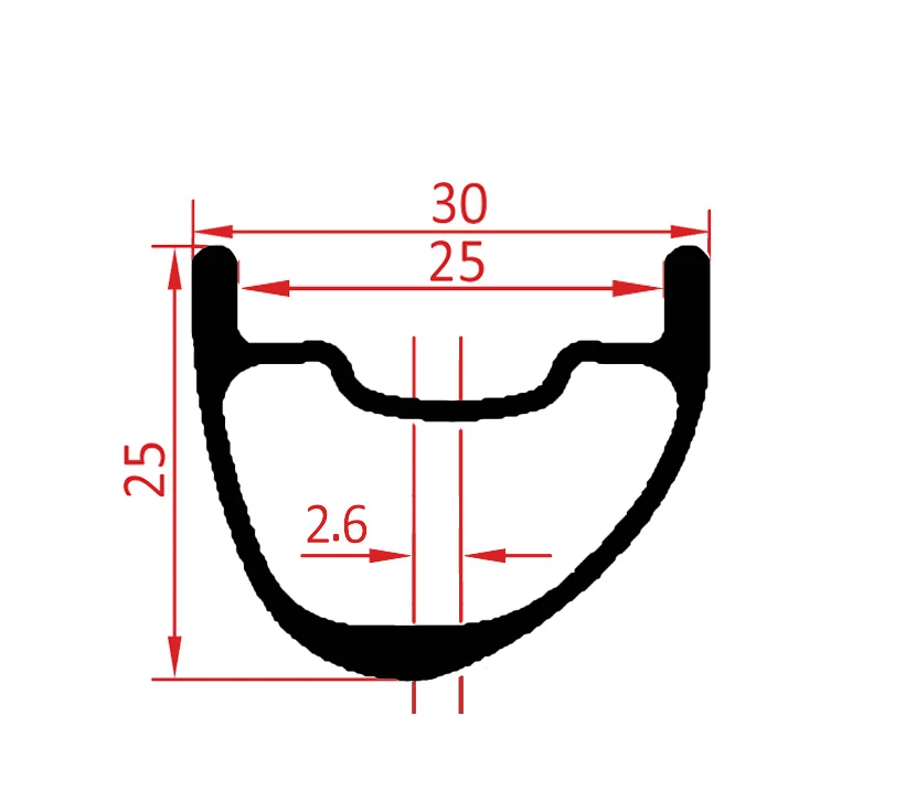 30mm wide mtb rims 25mm deep