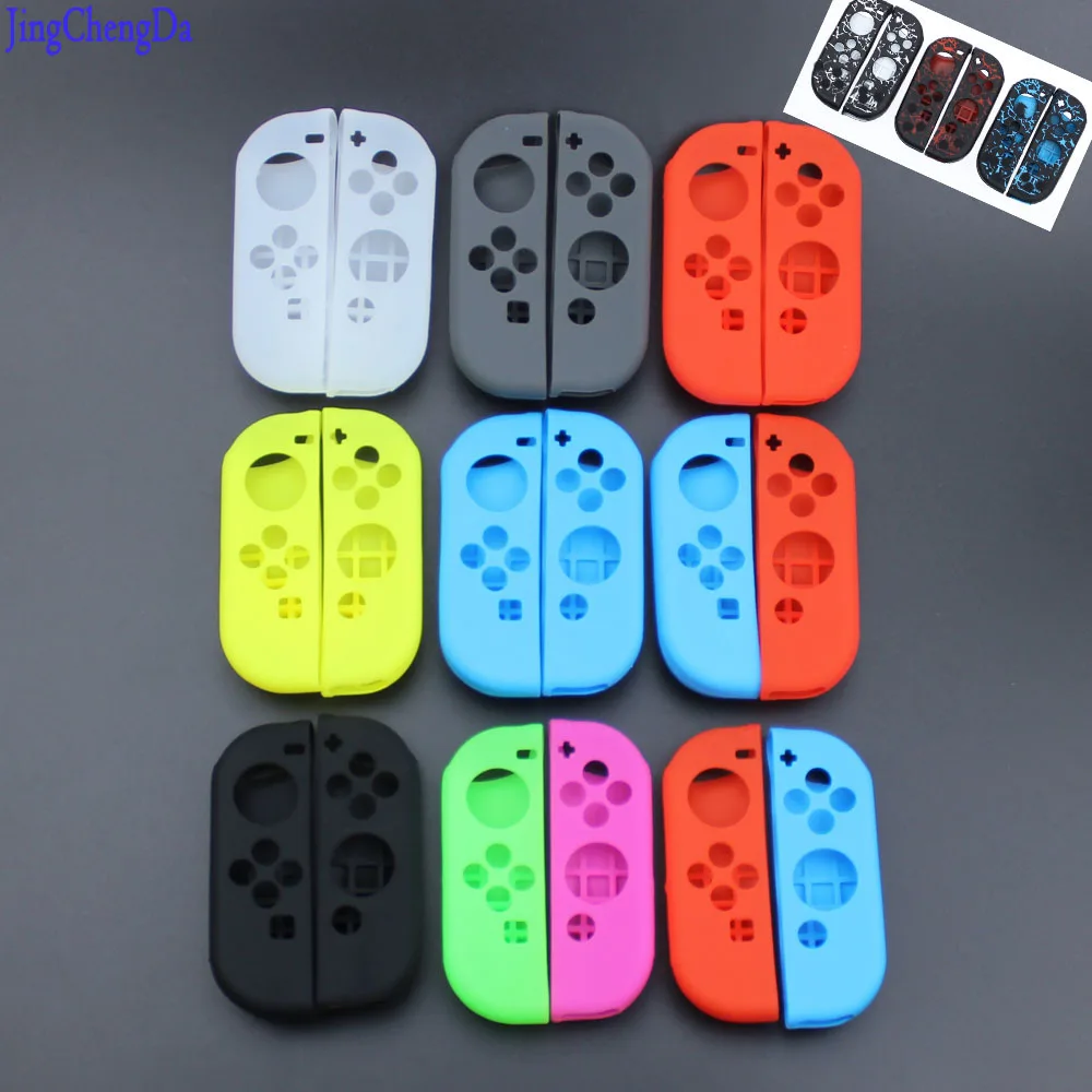 Jing Cheng Da red Green Rose neon yellow Soft cover for Nintend Switch JOY CON Silicone Protective Case nintend JOY-CON