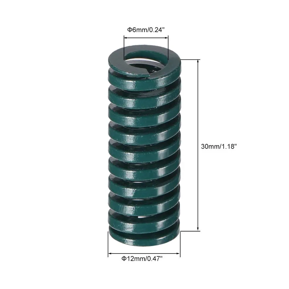 Die Springs OD 10-35mm Extra Heavy Duty Load Brown Mould Spring Length 20-250mm