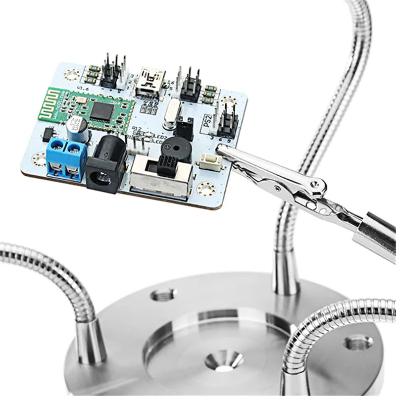  Universal Metall Basis 3 Flexible Arme Löten Station PCB Leuchte Helfende Hand Dritte Hand Schweiße