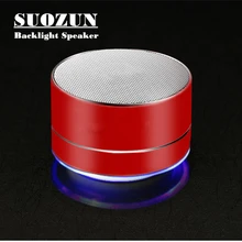 SUOZUN S10 Sem Fio Bluetooth speaker portátil ao ar livre de áudio mini speaker bluetooth suporte TF/USB Car Handsfree Chamada Telefone Mic