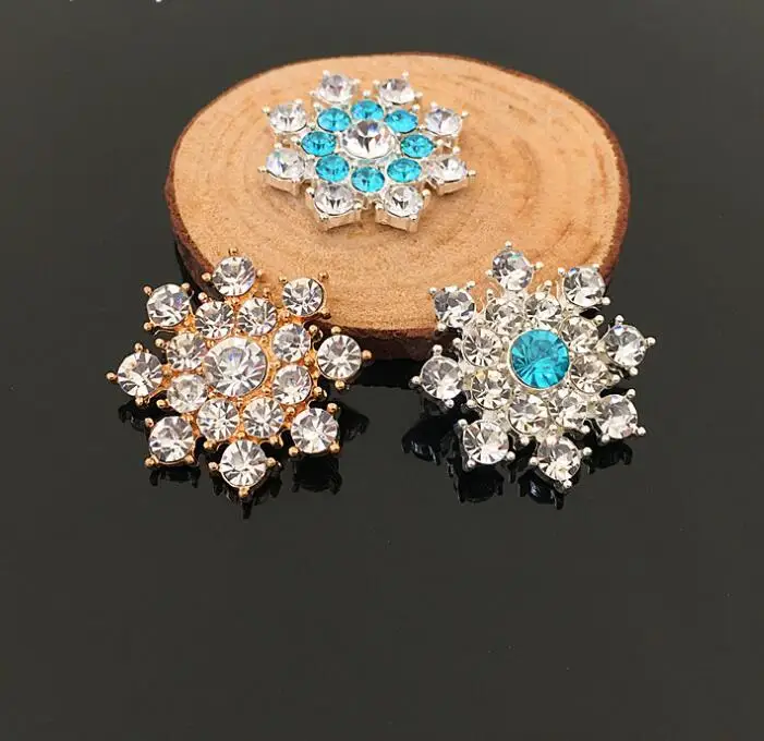 

30 Pieces Clear Crystal Flatback Buttons Crystal Buttons Blue Silver Gold Rhinestone Buttons Sewing Accessories Hot Sale