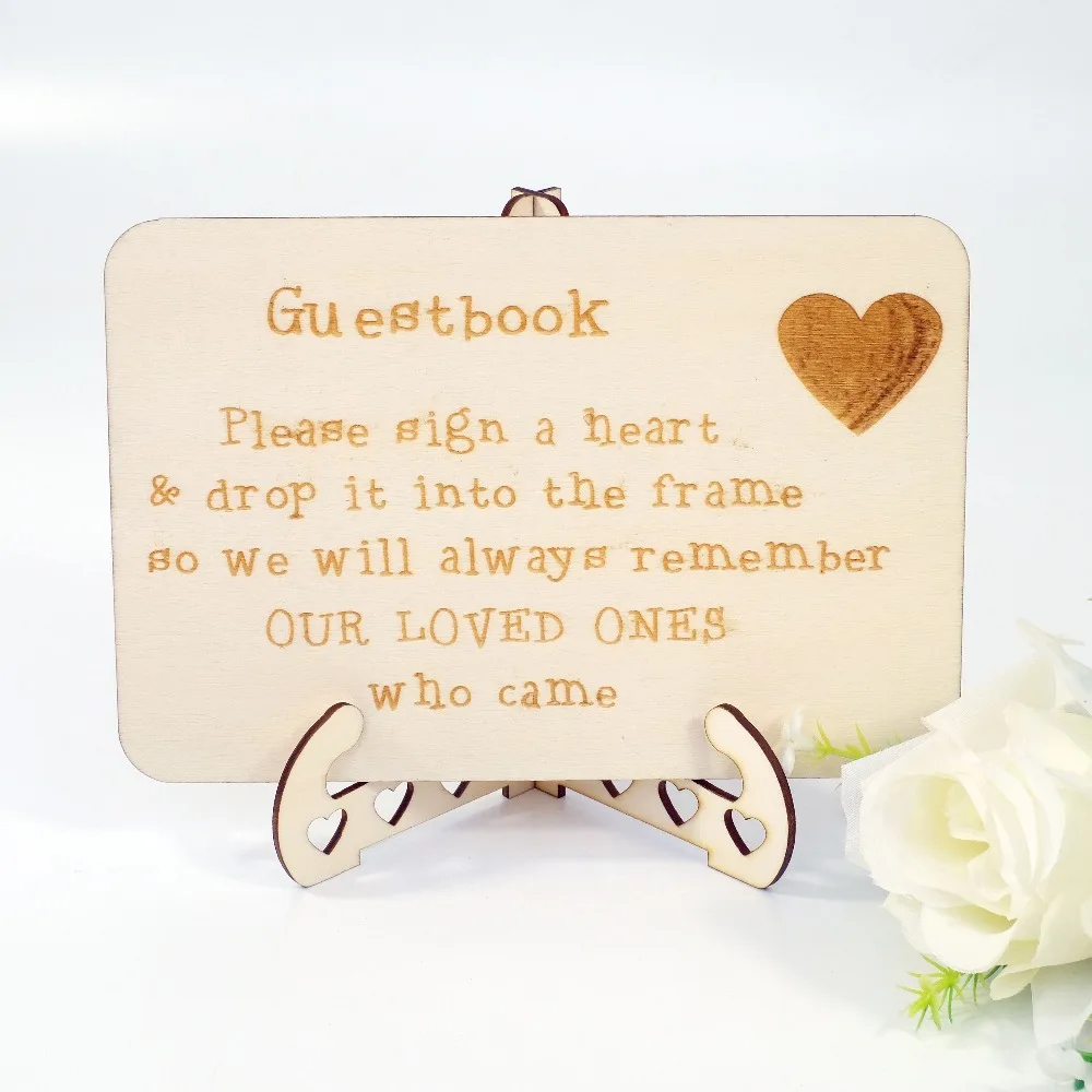 Wedding Guest Book Stand Wood Frame Stand wedding decoration decor supplies