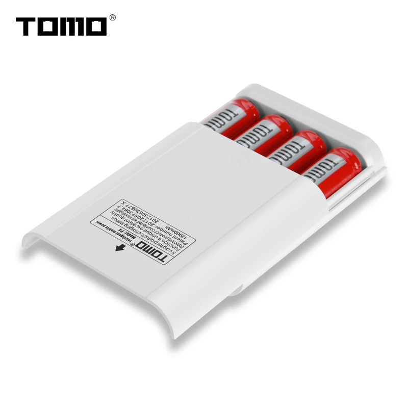 TOMO P4 литиевая батарея зарядное устройство для 18650 power bank чехол с ЖК-дисплеем умный световой индикатор светильник