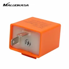 MALUOKASA 12 В 2 Pin Регулируемая частота светодиодный мигалка реле поворотов мигалка Индикатор для мотоциклов аксессуары для мотоциклов