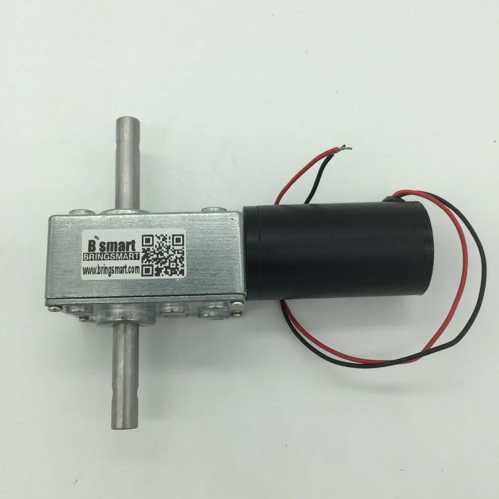 5840-31zy 12V Dc Gear Motor,24V Dc Worm Gear Motor With Double Shaft Motors,Reversed And Self-lock For Automatic Clothes Hanger bringsmart a58sw31zys 12v dc worm motor reversed geared motor double shaft 1 6 70kg cm high torque reducter motor 24v gear motor