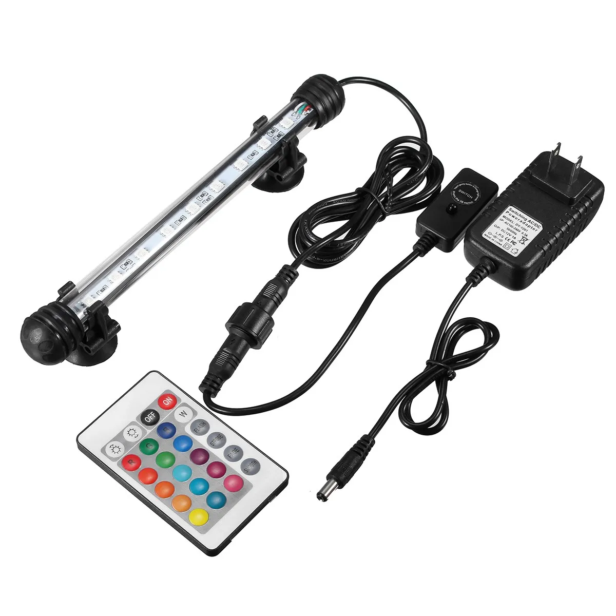 

IP68 30000Hours 20/30/40/50/60CM Waterproof RGB Aquarium LED Fish Tank Light Bar Submersible Lamp Underwater Light