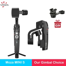 NEW MOZA MINI-S 3-Axis Foldable Pocket-Sized Handheld Gimbal Stabilizer MINI S for iPhone X Smartphone GoPro VS MINI MI VIMBLE 2